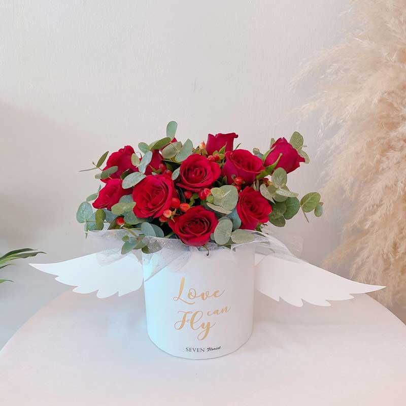 seven florist angel wings flower box white 02a 1