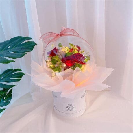 seven florist bobo balloon flower box 01