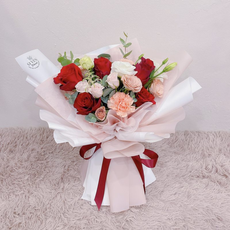 seven florist flower bouquet i love u 4ever 01 e1628600737433