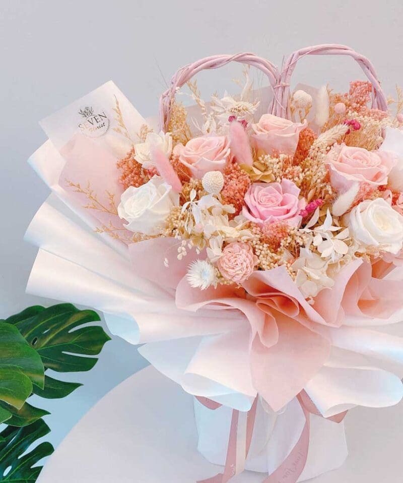 seven florist preseeved flower sweet heart 02a