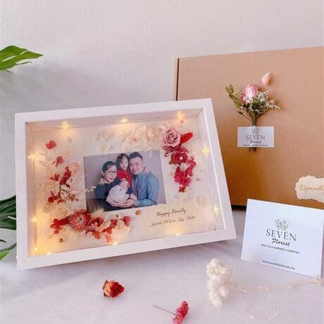 seven florist preserved flower photo frame landscape 02a