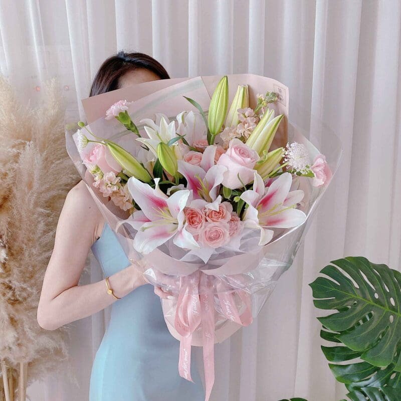 seven florist riverlyn pink lily 01