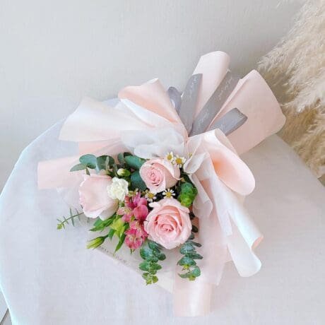 seven florist ros bouquet sweetie pink 03