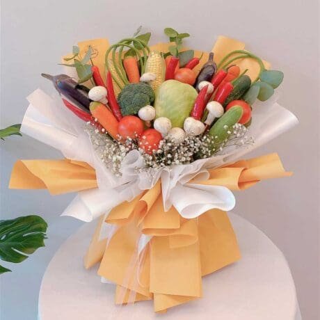seven florist vegetables bouquet 01a