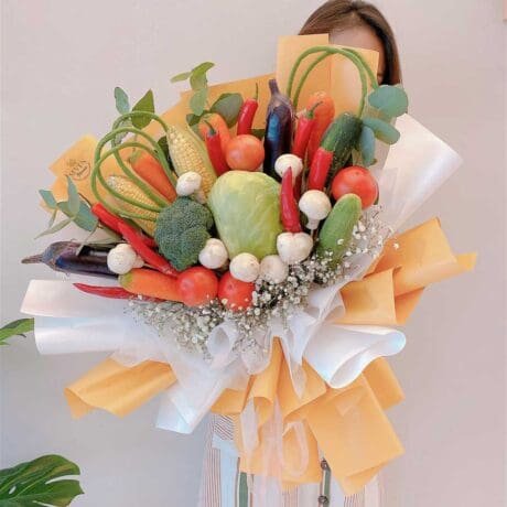 seven florist vegetables bouquet 02a