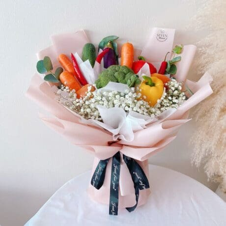 seven florist vegetables bouquet1