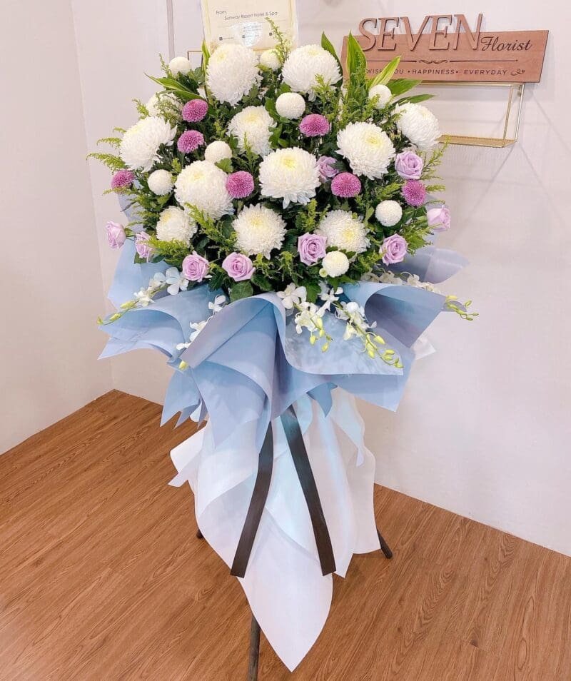 seven florist condolence flowers 3502