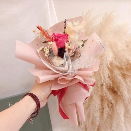 seven florist preseved flower single cherry