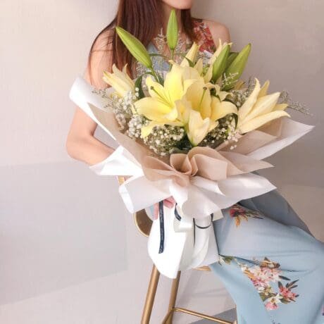 seven florist yellow lilies 02