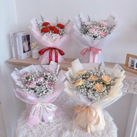 seven florist carnation cascade