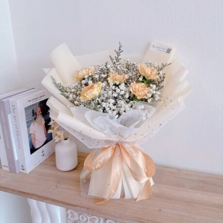 seven florist carnation cascade orange