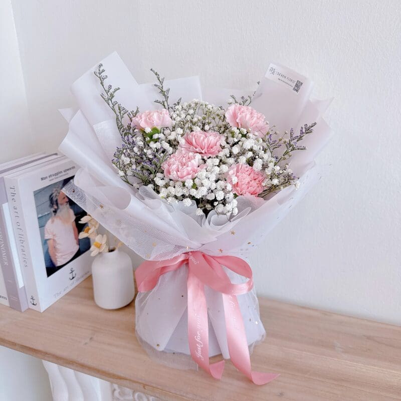 seven florist carnation cascade pink