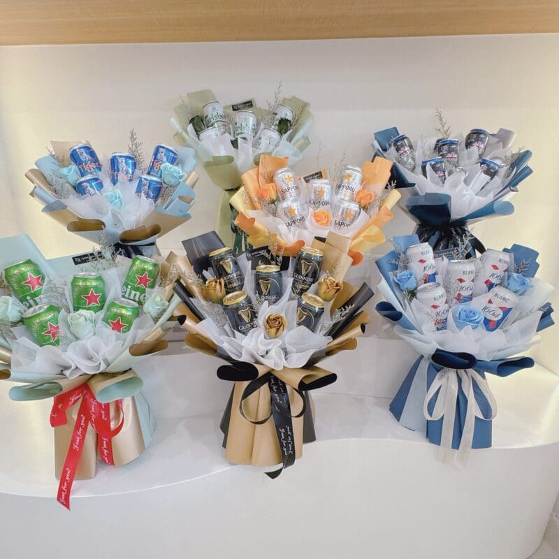 seven florist beers bouquet