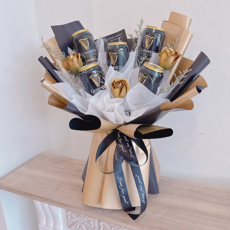 seven florist beers bouquet guinness