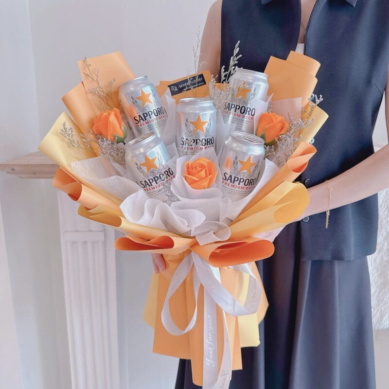 seven florist beers bouquet sapporo 1