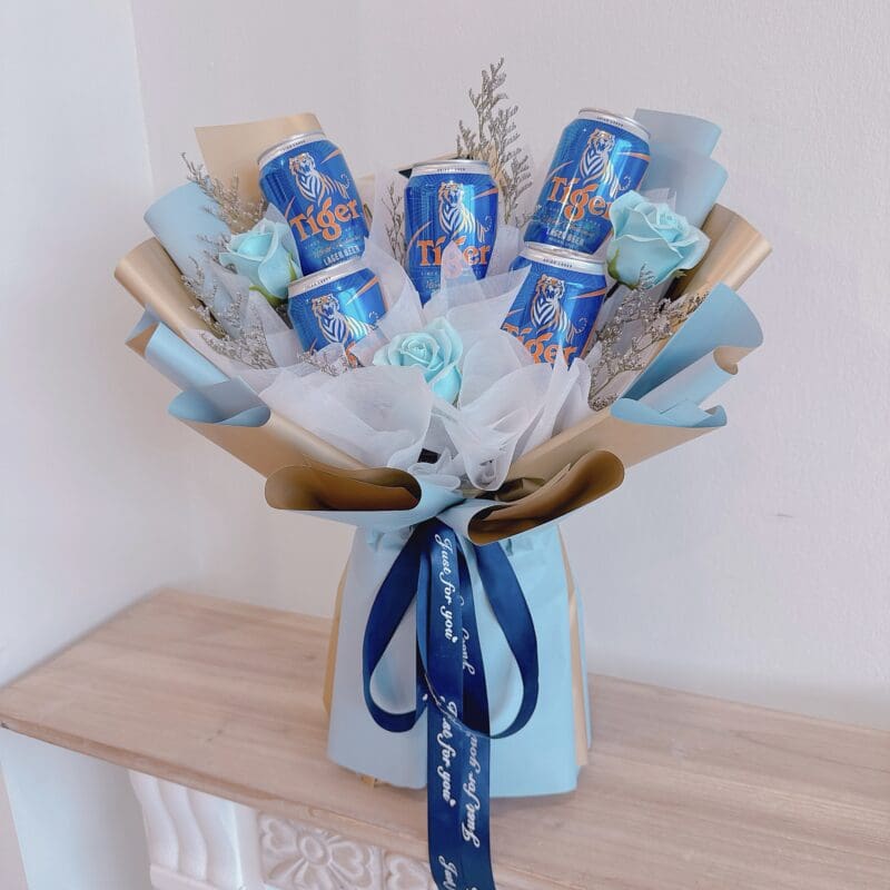 seven florist beers bouquet tiger