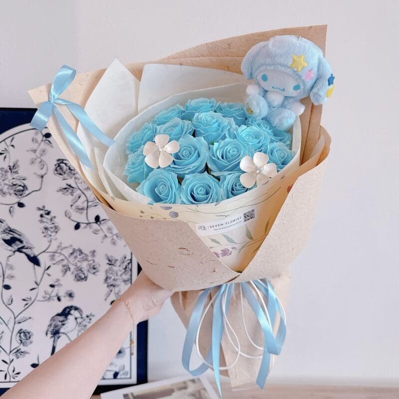 seven florist cuddle bloom blue