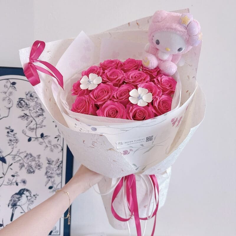 seven florist cuddle bloom cheery pink b