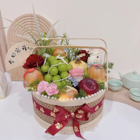 seven florist radiant moon floral hamper b 01