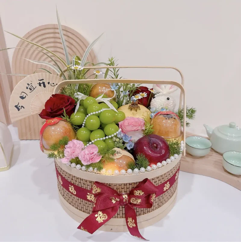 seven florist radiant moon floral hamper b 01