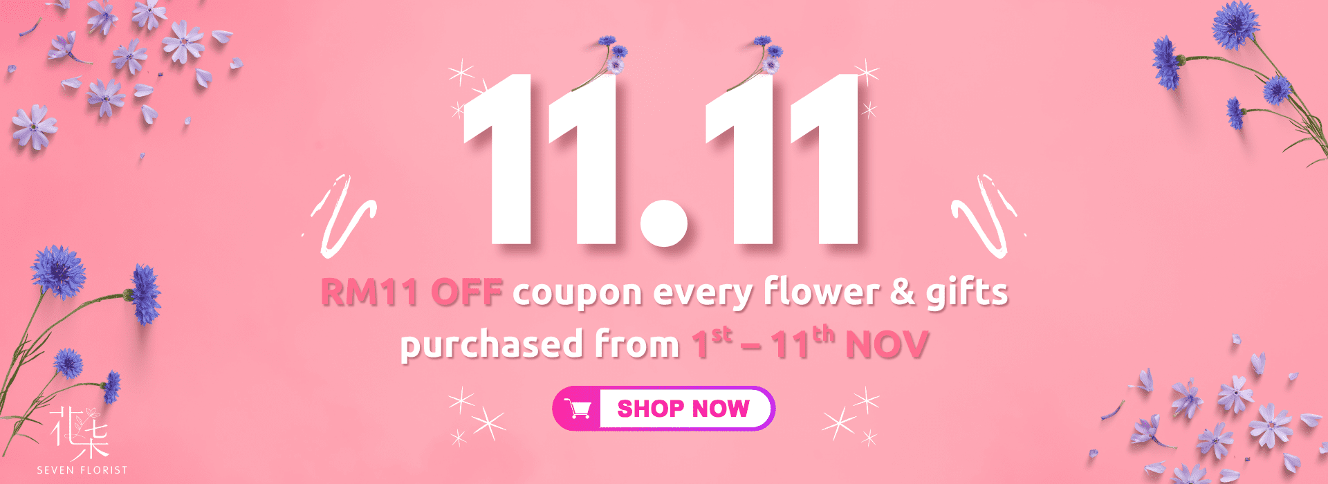 Seven Florist Homebanner