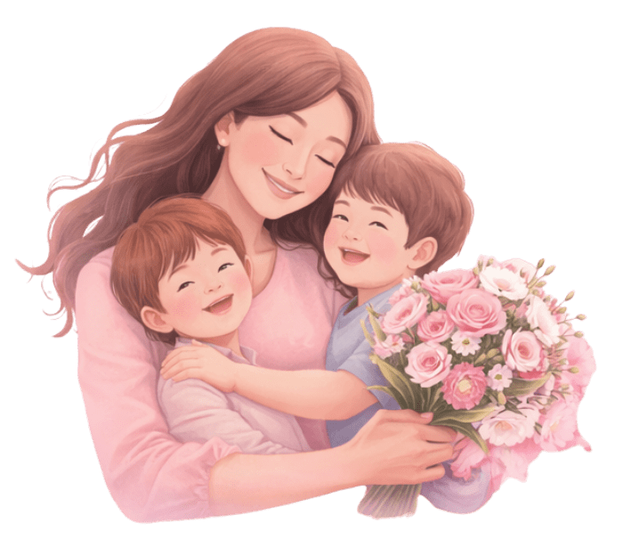 illustrator celebrate Mother's Day