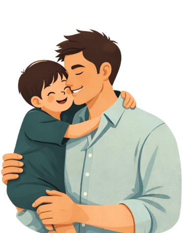 illustrator fathers day flowers