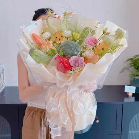 seven florist garden surprise vege bouquet 1