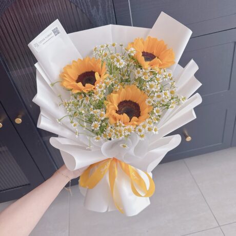Sunshine Serenade sunflower bouquet anniversary gift Seven Florist